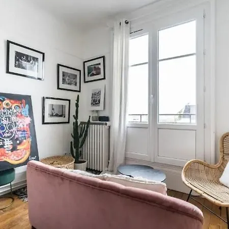 Le Nid Parisien - Chic - Vue Tour Eiffel Апартаменты
