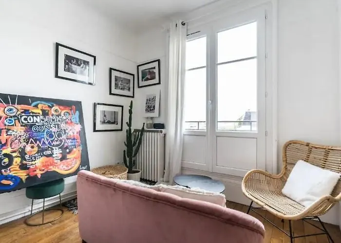 Le Nid Parisien - Chic - Vue Tour Eiffel Апартаменты