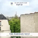 Le Nid Parisien - Chic - Vue Tour Eiffel アパート *